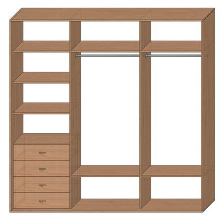 Шкаф купе стандартный