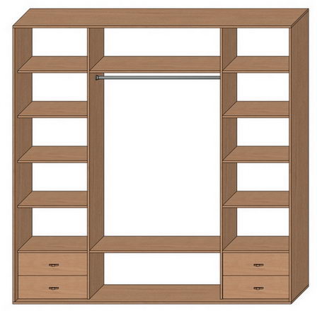 Шкаф купе стандартный