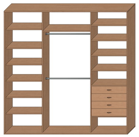 Шкаф купе стандартный