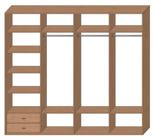 Шкаф купе стандартный