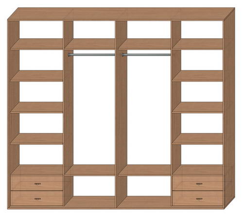 Шкаф купе стандартный