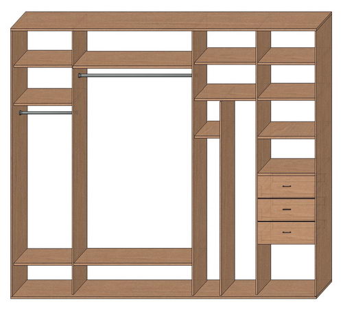 Шкаф купе стандартный