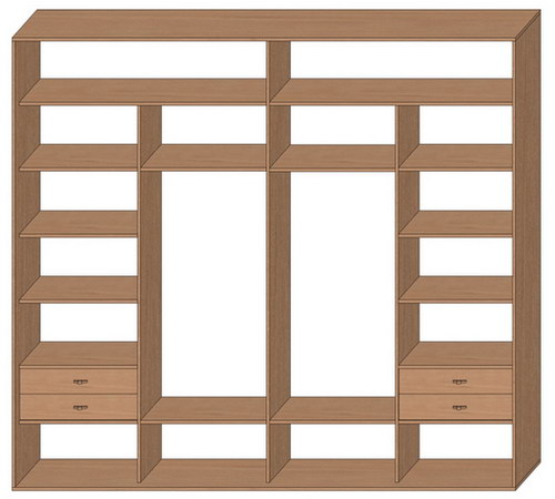 Шкаф купе стандартный
