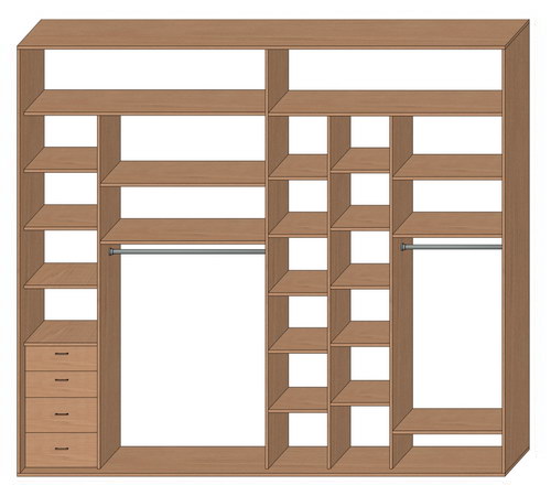 Шкаф купе стандартный