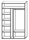 Стандартный шкаф купе  ШК-221