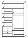 Стандартный шкаф купе  ШК-235