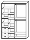 Стандартный шкаф купе  ШК-246