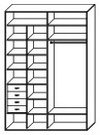 Стандартный шкаф купе  ШК-252