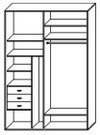 Стандартный шкаф купе  ШК-253