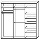 Стандартный шкаф купе  ШК-311