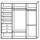 Стандартный шкаф купе  ШК-322