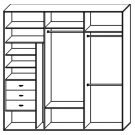 Стандартный шкаф купе  ШК-323