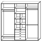 Стандартный шкаф купе  ШК-324