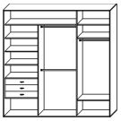 Стандартный шкаф купе  ШК-325