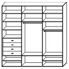 Стандартный шкаф купе  ШК-326
