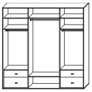 Стандартный шкаф купе  ШК-327
