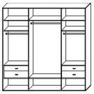 Стандартный шкаф купе  ШК-332
