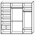 Стандартный шкаф купе  ШК-333