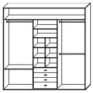 Стандартный шкаф купе  ШК-334