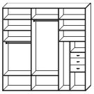 Стандартный шкаф купе  ШК-335