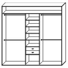 Стандартный шкаф купе  ШК-338