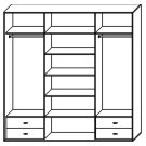 Стандартный шкаф купе  ШК-340