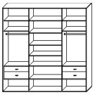 Стандартный шкаф купе  ШК-341