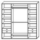 Стандартный шкаф купе  ШК-343