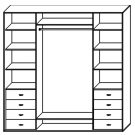 Стандартный шкаф купе  ШК-344