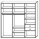 Стандартный шкаф купе  ШК-346