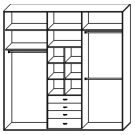 Стандартный шкаф купе  ШК-347