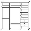 Стандартный шкаф купе  ШК-348