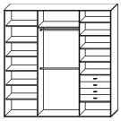 Стандартный шкаф купе  ШК-349