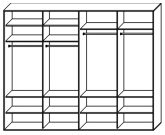Стандартный шкаф купе  ШК-413