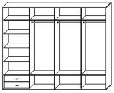 Стандартный шкаф купе  ШК-420