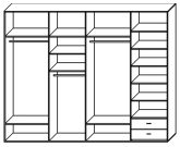 Стандартный шкаф купе  ШК-421