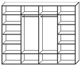 Стандартный шкаф купе  ШК-430