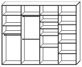 Стандартный шкаф купе  ШК-432