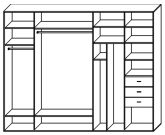 Стандартный шкаф купе  ШК-441