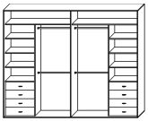 Стандартный шкаф купе  ШК-451