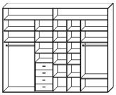 Стандартный шкаф купе  ШК-454