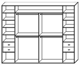 Стандартный шкаф купе  ШК-457