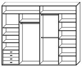 Стандартный шкаф купе  ШК-458