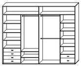 Стандартный шкаф купе  ШК-464